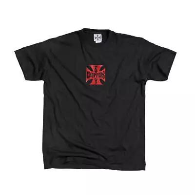 Buy West Coast Choppers OG Classic Motorcycle Motorbike Casual T-Shirt Black / Red • 31.77£