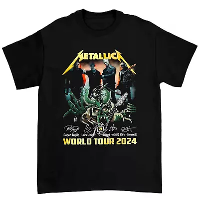 Buy Metallica World Tour 2024 T Shirts, Metallica Shirt For Men Women All Size S-5XL • 19.14£