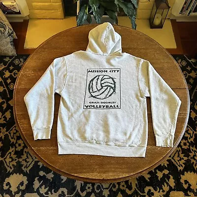 Buy Vintage 90s Mission City Volleyball Hoodie Gray Size Xl • 9.34£
