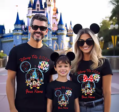 Buy Personalised Disney Trip 2024 T-Shirt Mickey Minnie Mouse Tees • 10.99£
