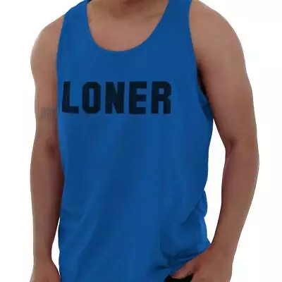 Buy Loner Antisocial Introvert Shy Solitary Gift Adult Tank Top Sleeveless T-Shirt • 18.66£