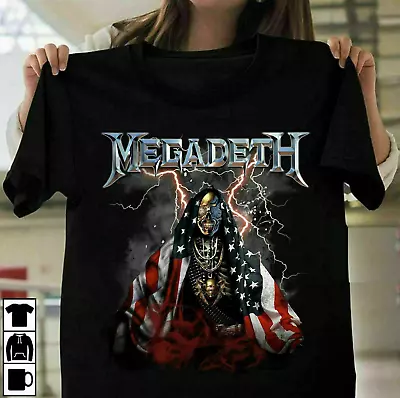 Buy New Megadeth Band Music Black Tee-Shirt Cotton S234XL Unisex • 21.46£