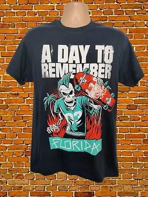 Buy New Mens A Day To Remember Florida Black T-shirt Size Medium Tour Rock Band • 11.99£