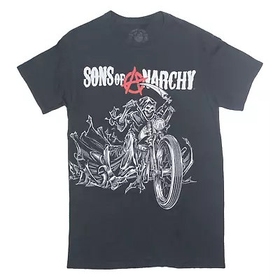 Buy SONS OF ANARCHY Mens Biker T-Shirt Black S • 11.99£