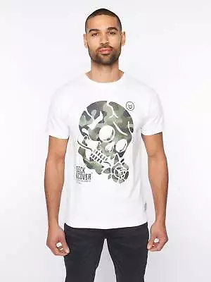 Buy Duck And Cover - Mens 'ROLLINS' T-Shirt - White • 16.99£