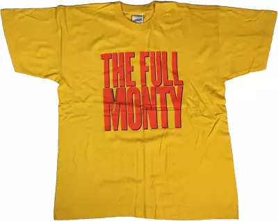 Buy The Full Monty 1997 Original Mens XL Yellow Promotional T-Shirt - New / Unworn • 44.99£