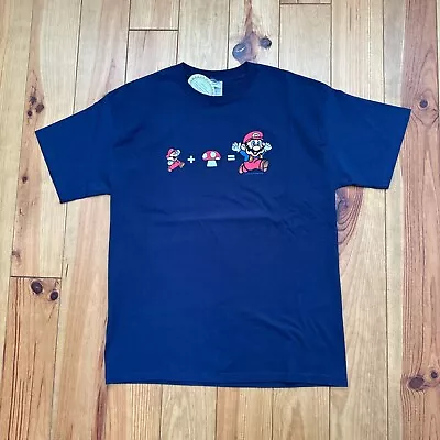Buy VINTAGE OFFICIAL SUPER MARIO MUSHROOM EATER T-SHIRT Brand New Without Tags • 25£
