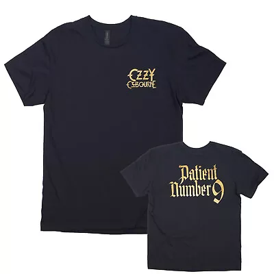 Buy Ozzy Osbourne T Shirt Patient No. 9 Gold Logo Official Licensed Black New • 16.81£