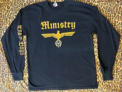 Buy Vintage Rare Ministry End Of Days Long Sleeve Band Tee Industrial Heavy Metal • 37.30£