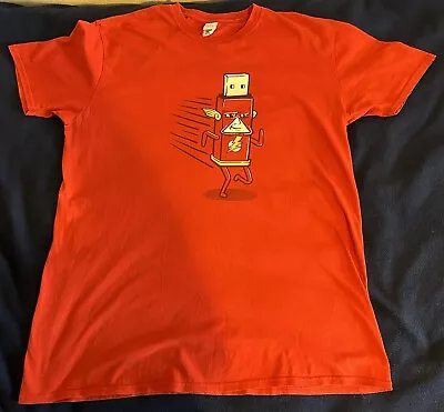 Buy The Flash T Shirt XL Funny Memory Stick Cartoon Big Bang Very Good Condition • 4.79£