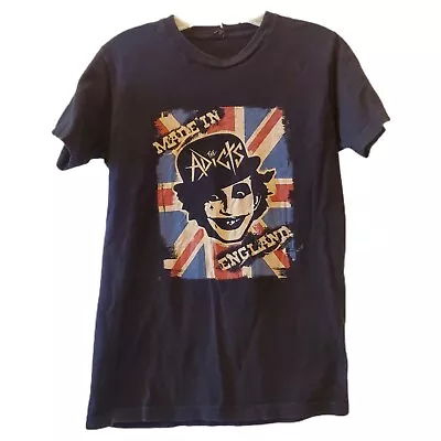 Buy The Adicts Made In England T Shirt Size Small Punk Band Tee Black • 22.04£