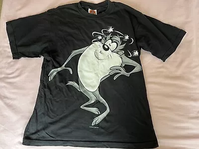 Buy LOONEY TUNES T Shirt Vintage Taz Tasmanian Devil Black UK Size 12 • 19.90£