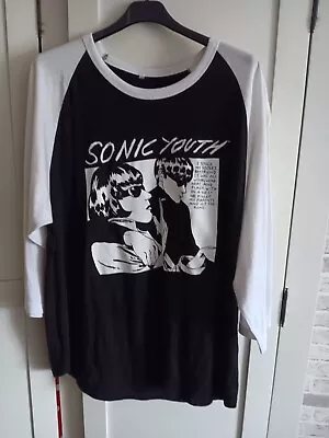 Buy Sonic Youth XXL 3/4 Arm T Shirt • 15£