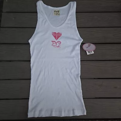 Buy TYR Women's Graphic  White Tank  Shirt Size L New • 9.33£