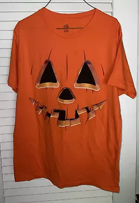 Buy Halloween Pumpkin  T Shirt Orange  Size M ( 38-40) Celebrate • 4.65£