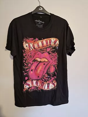 Buy Adults Black Rolling Stones T Shirt Size Large • 10£