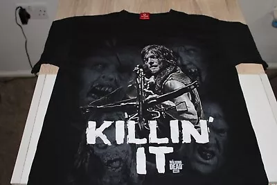Buy Vintage The Walking Dead TV Series Black  Short Sleeved T Shirt Size M • 18£