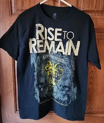 Buy RISE TO REMAIN T-SHIRT SZ M  God Can Bleed  The Blood You Spill On Honest Ground • 14.18£