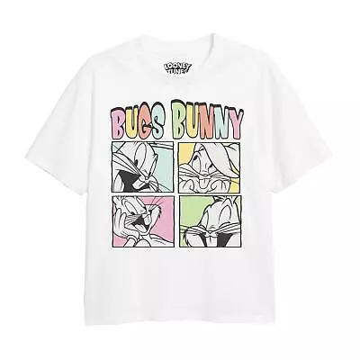 Buy Looney Tunes Girls T-shirt Bugs Bunny Faces Top Tee 7-13 Years Official • 9.99£