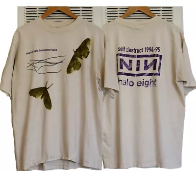 Buy Nine Inch Nails The Downward Spiral Album From 1994.2 Sided Sand T Shirt NH6262 • 31.03£