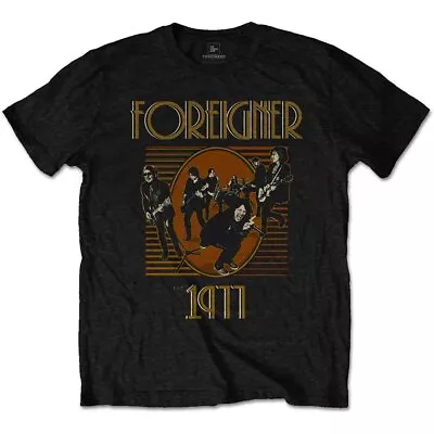 Buy Foreigner Men's FORTS04MB04 T-Shirt, Black, XL • 17.30£