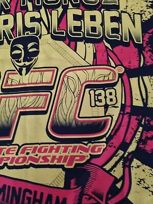 Buy UFC 138 Chris Leben Vs Mark Munoz Events  Tshirt Bonfire Night Guy Fawkes  • 18£