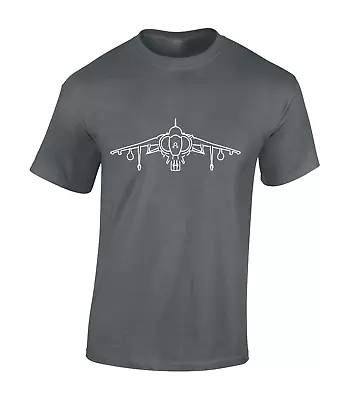 Buy Harrier Jump Jet Mens T Shirt Fighter Jet Plane Raf Pilot Aeroplane Design Top • 8.99£