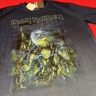 Buy Official Licensed T-Shirt Special Iron Maiden Live After Death Stamp Rockwear 🟦 • 46.60£