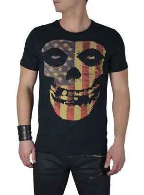 Buy Iron Fist Misfits Flag Skull T Shirt Official Item • 14.94£