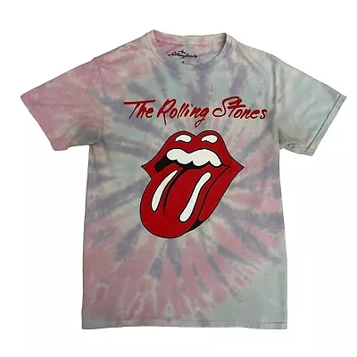 Buy The Rolling Stones T-Shirt Tie Dye Mens S Cotton Short Sleeve Rock Music Band • 11.99£