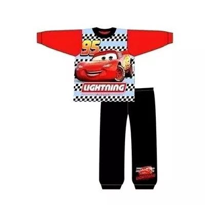 Buy Boys Cars Pyjamas PJs Disney Lightning McQueen Cars Nightwear Age 1.5 - 5 Years • 5.95£