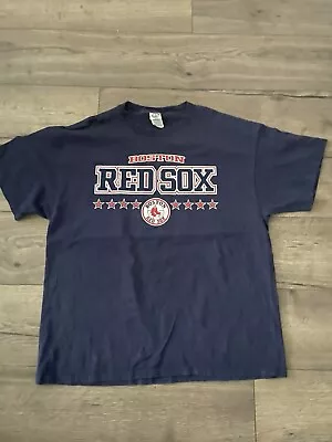 Buy Boston Red Sox Blue  T-shirt Men's Used Size Xl B5 • 12.59£