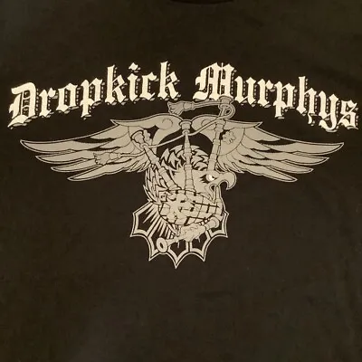 Buy Dropkick Murphys Mens Shirt XL Black Band Graphic Print USA Made • 20.50£