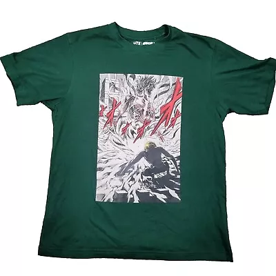 Buy Uniqlo UT X Attack On Titan Green  T-Shirt Men's Size Medium Anime Short Sleeve • 14.94£