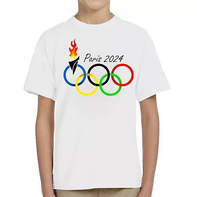 Buy Olympics Games 2024 Adult Kids T-Shirt Paralympics Gaming Sports Gift T Shirt • 10.49£