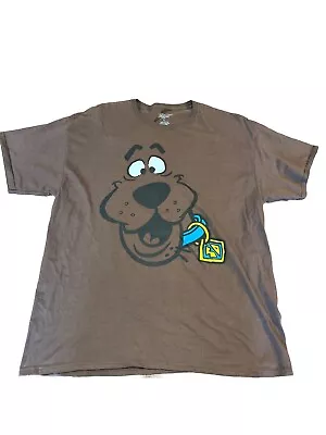 Buy Scooby-Doo T Shirt Brown Hanna Barbera XL Brown Large Graphic • 7.47£