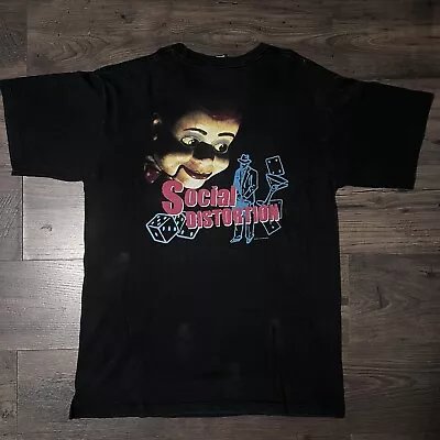 Buy Vintage Social Distortion Band T Shirt Double Sided Giant Tag Men’s XL (Boot ?) • 8.87£
