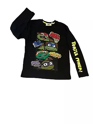Buy Boys Long Sleeve Top 100% Cotton Teenage Mutant Ninja Turtles 5-6 Yrs  • 0.99£