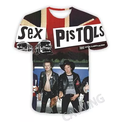 Buy Sex Pistols 3D Printed Unisex Casual T-Shirt Women Men Kids Short Sleeve Tops*/ • 10.14£