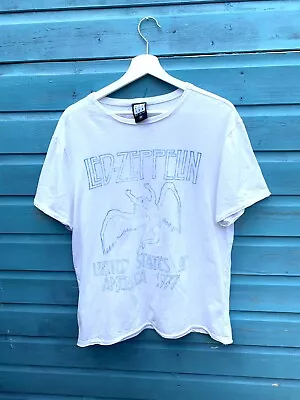 Buy Amplified LED ZEPPELIN US Tour '77 T-Shirt Grey Size Medium • 9.99£