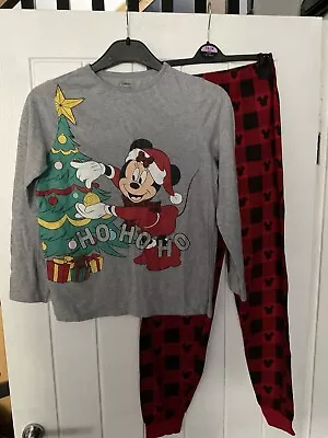 Buy Disney Mickey Mouse Christmas Pyjamas - Age 10/11 Years • 1.50£