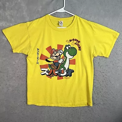 Buy 2009 Nintendo Super Mario Yoshi Japan Video Game T Shirt Adult Large Yellow Mens • 13.99£