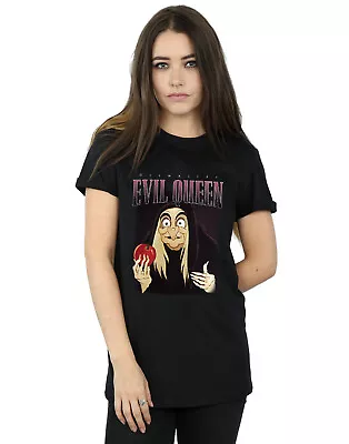 Buy Disney Women's Snow White Evil Queen Montage Boyfriend Fit T-Shirt • 13.99£