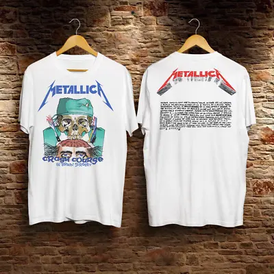 Buy 1987 Metallica Crash Course In Brain Surgery Shirt Vintage Unisex Cotton S-5XL • 18.66£