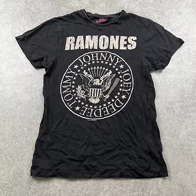 Buy The Ramones Black Cotton T-shirt Women’s XS • 14£