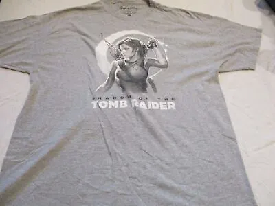 Buy Shadow Of The Tomb Raider Gray Short Sleeve Shirt Sz Xxl • 11.67£