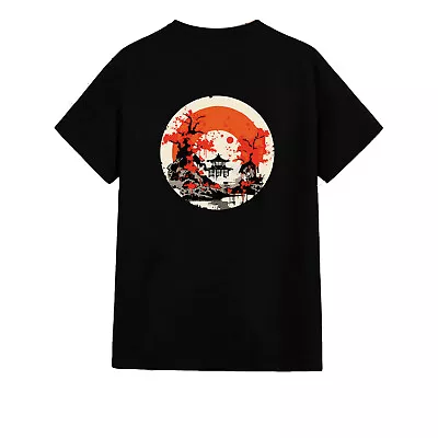 Buy Unisex T-shirt - Pagoda River -Anime Dragon Gift Couple Breakup Original Student • 12.45£