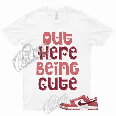 Buy CUTE T Shirt For Dunk Valentines Day Low WMNS Team Red Adobe Air Dragon Force 1 • 17.64£