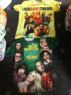 Buy RARE!  Pair Of BIG BANG THEORY 4XL Double Sided T Shirts!  {Both Tried On Once!} • 11.11£