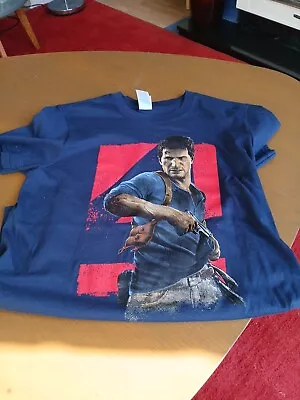 Buy  Uncharted 4 A Thief’s End  T-shirt Medium Blue • 14£